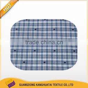100% Yarn Dyed Grid Machines Embrodery Cotton Fabric thumbnail-3