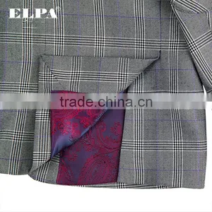 ELPA Designer Kids Clothes 3 Piece Wholesale Check Gray Boys Suits thumbnail-3