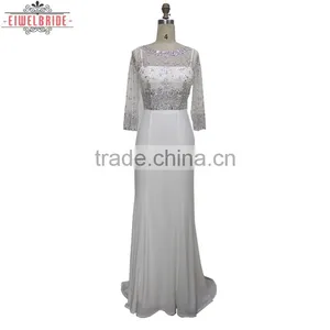 Custom Sheath Beading Appliques Wedding Dress thumbnail-1