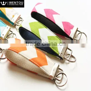 Personalized Monogram Chevron Key Fob thumbnail-1