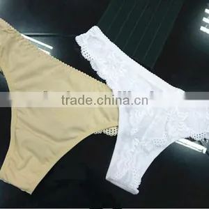 Factory Hot Selling Sexy Lace Transparent Thong Women Underwear thumbnail-1