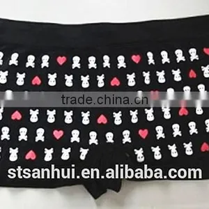 Popular Design Fancy Love and Skull Printed Sexy Women Seamless Panties thumbnail-1