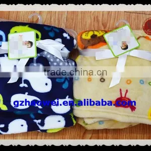 Animal Pattened Soft Thick Coral Fleece Baby Blanket thumbnail-1