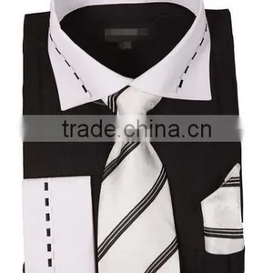 Men's Slim Fit Long Sleeve Decorated Collar thumbnail-1
