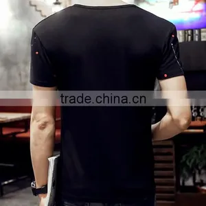 Han Edition Cultivate One's Morality Round Collar T-shirt Printing Shirt thumbnail-4