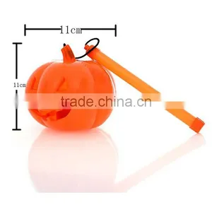 Halloween Outdoor Flashing Toy Plastic Portable LED Lantern Pumpkins Light For Child thumbnail-4