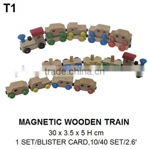 FUNNY MAGNETIC WOODEN TRAIN TOY FOR KIDS thumbnail-2