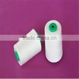 30s/2 100% Raw White Polyester Thread From China Factory thumbnail-3