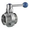 Stainless Steel Sanitary Threaded Butterfly Valve thumbnail-2
