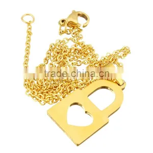 Necklaces Women 2017 Lock 18k Gold Plated Jewelry Set thumbnail-4