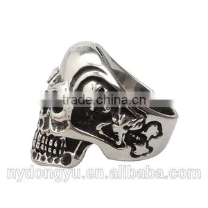 Skeleton Mens Titanium Ring/creative Mens Skeleton Ring/men Top Quality Ring thumbnail-3