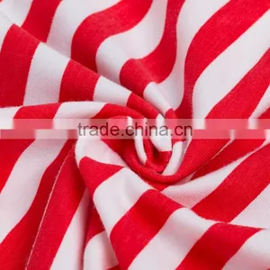 Baby Girl Long Sleeve Red White Striped Romper Outfit Clothes thumbnail-5