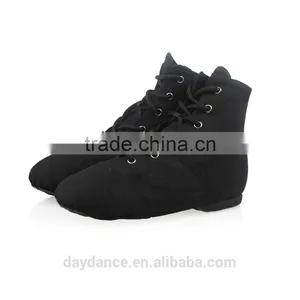 Lace Up Red Ankle Boots Jazz Shoes Canvas Cotton Indoor Dance Shoes Wholesale thumbnail-2