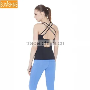 OEM Top Quality Singlet Fitness Yoga Racer Back Tank Top thumbnail-2