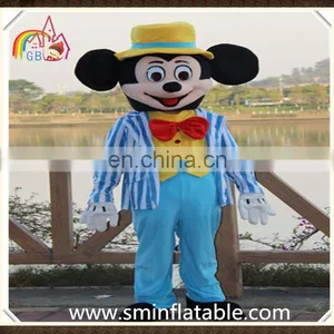 Lovely Mickey Mascot Costume, Plush Figure Mickey With Suit Cosplay Costume thumbnail-4
