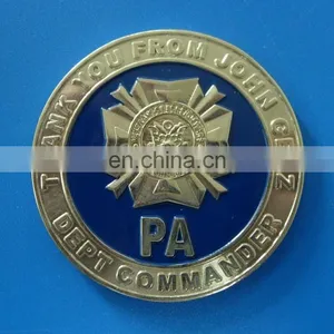 Die Casting High 3D Eagle Design Embossed Operated Coin thumbnail-2