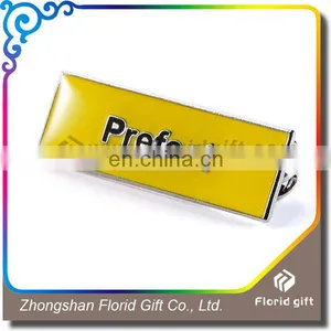 High Quality Gun Brand Logo Round Shape Custom Metal Tag Badge thumbnail-3