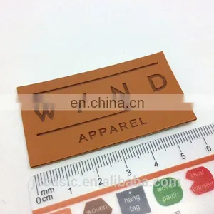 Custom Embossed Real Leather Patch/fake Leather Patch/TPU Leather Label for Shoes thumbnail-5