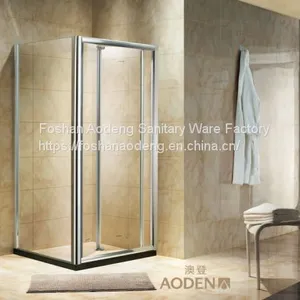 Clear Glass Square Folding Door Shower Room thumbnail-1