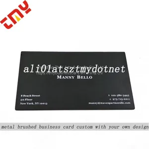 Custom Blank Metal Credit Cards,Black Metal Business Card Printing thumbnail-1