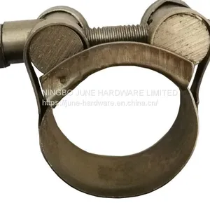 Stainless Steel W2 Single Bolt Hose Clamp thumbnail-1