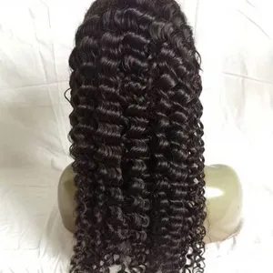 KHH Deep Curly Wave Lace Front Wigs With Baby Hair,Glueless Cuticle Aligned Peruvian Human Hair Wigs Sample for Black Women thumbnail-2