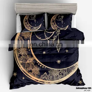 Summer Quality Unique Nordic Indian Floral Super King Size Animal Paint 6 Piece 3D Beddings Duvet Cover thumbnail-4