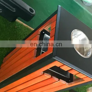 Factory Price Outdoor Public Wood Park Industrial Dustbin for JMQ-G248F thumbnail-5