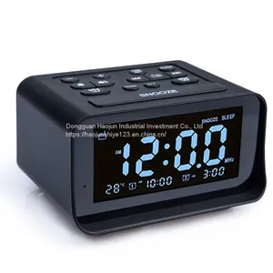 K1 LEDelectronic Alarm Clock Radio Temperature Display Pluggable Earphone FM FM Radio Desktop Clock Clock thumbnail-3