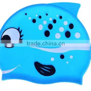 2016 Eco-friendly Multi-colour Waterproof Silicone Swim Cap,kids Hat thumbnail-1