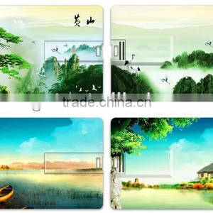 Custom Scence Printing / Businss Gift / Card USB Flash Memory Stick As Gift thumbnail-1