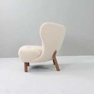 2022 High Quality Mid Century Modern Furniture Lounge With Cushion Petra Chair With Solid Ashwood Legs thumbnail-2