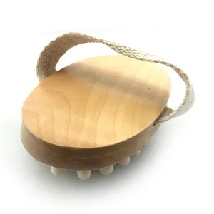 Natural Material Shower Brush Small Wooden Bath Brush Massage Bath Brush thumbnail-1