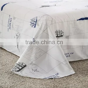Blue and White Duvet Cover Sets Adult Cartoon Bedding Set Oecan Ship Pattern 3d Comforter Cover Set thumbnail-4