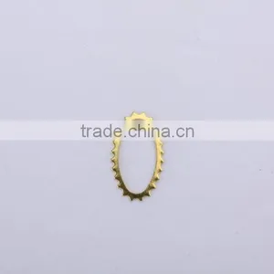Jewelry Accessories Brass Ellipse Hoop thumbnail-1