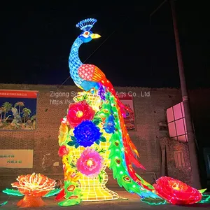 City Park Appealing Led Christmas Snow Christmas Garden Decoration Light Christmas Lantern Festival thumbnail-4