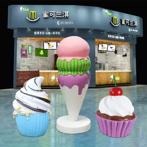 Christmas Giant Resin Candy Cane Prop Waterproof Fibreglass Lollipop Decorations for Christmas Decoration thumbnail-3