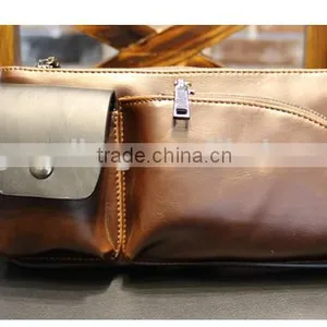 Wholesale Fashion Design PU Leather Men Chest Bag Shoulder Bags for Man thumbnail-5