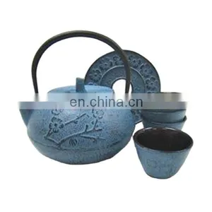 Cast Iron 500ml Tea Cup Saucermetal European Nordic Magic Tea Pot thumbnail-1