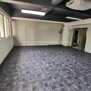 Horizontal Stripe PVC Sheet Floor Carpet Stone Plastic Floor Tile Office Showroom Clothing Store Milk Teahouse Glue thumbnail-5