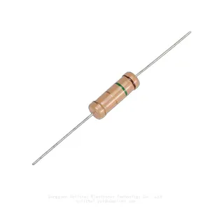 CF Resistor 0.5W 0.25W 1W 2W 3W 5W 0.1R To 10Mohm Resistance Customizable Carbon Film Resistor thumbnail-1
