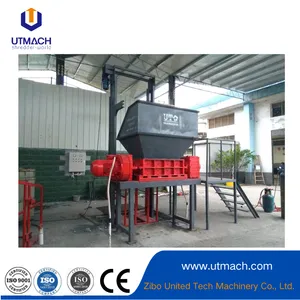 High-Efficiency Double Shaft Shredder for Industrial Waste Disposal thumbnail-1
