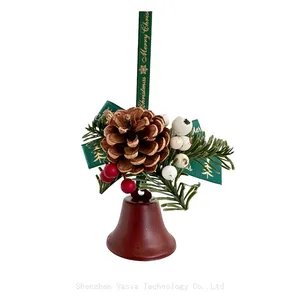 New 2025 Christmas Decor Supplies: Small Bells, Velvet Bows & Pine Cones for Trees, Homes & Bulk Business Orders thumbnail-4