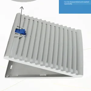 Axial Flow Fan Ventilation Filter Screen Set, Dustproof and Heat Dissipating Fan Louver Mesh Cover for Cabinet Electric Control Distribution Box, zl - 806 806.230 thumbnail-4