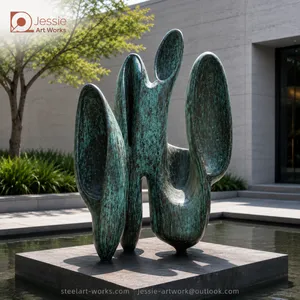 Polished Stainless Steel Sculpture thumbnail-1