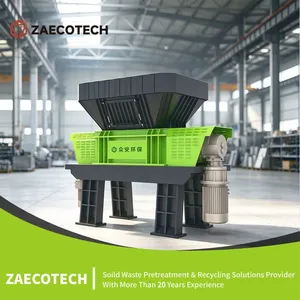 High Torque Low Speed Two Shaft Shredder for Efficient Industrial Waste Material Pre-treatment thumbnail-1