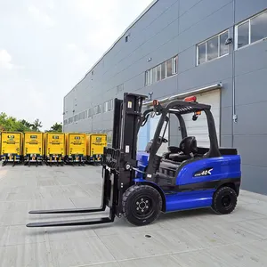 4-wheel Drive Electric Forklift Cheap Price 4 Ton Hydraulic Pallet Portable Battery Forklift thumbnail-1