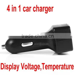 Usb Dual Car Charger, 4 in 1 Car Charger REC2, New Design With 2 USB Output thumbnail-1