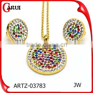 Jewelry Trends 2016 Wedding Favors Gifts Colorful Bead Fashion Heavy Jewelry Set thumbnail-2