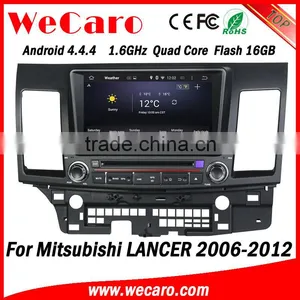Wecaro 8" Android 4.4.4 Car Stereo 2 Din Touch Screen Car Dvd for Mitsubishi Lancer Radio Gps Bluetooth 2006 - 2012 thumbnail-1